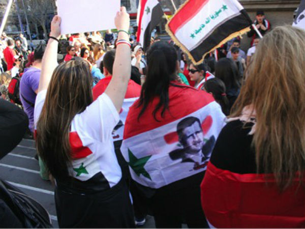 Melburnians protest against a Syrian war