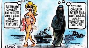 burqa bikini cartoon