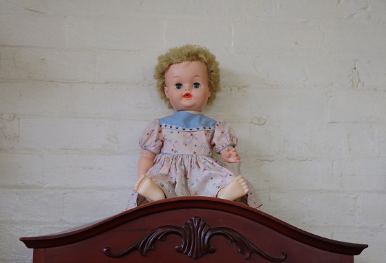 A restored doll on display. Photo: Deniz Uzgun