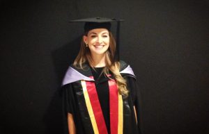 Jessa Rogers graduating from the Queensland University of Technology. Source: Jessa Rogers