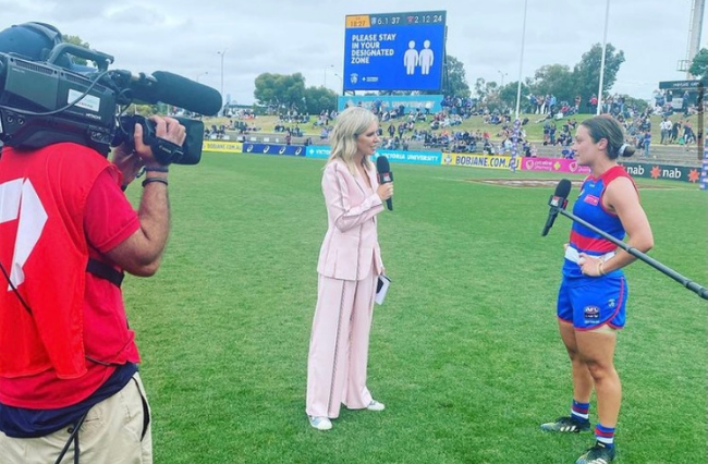 Jacqui Felgate has starred as a boundary reporter for the..