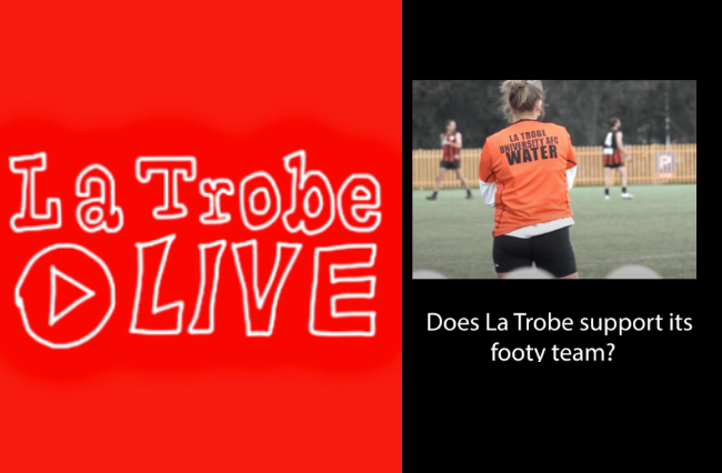 Does La Trobe support its footy team?